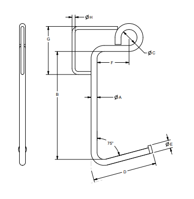 7/8" Sorting Hook 450 lbs WLL (13424)