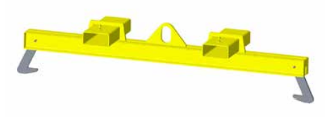 CHLORINE CYLINDER LIFT BEAM 80.75-82.25" 4,000 LB WLL (19829)