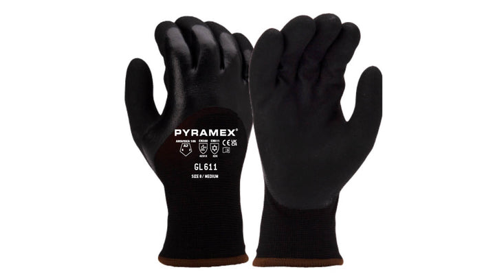 3/4Dip Sndy Nitrile 13g w 10g Fleece Lnr X2 (GL611X2) Per 12