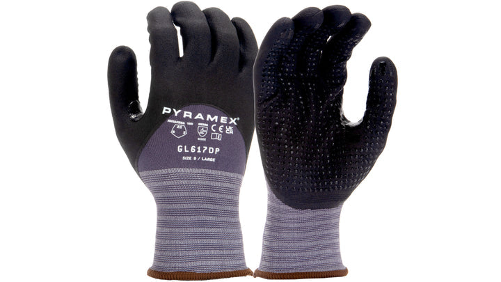 Nitrile 15G Nylon/Spandex 3/4Dip Dots X2 (GL617DPX2) Per 12