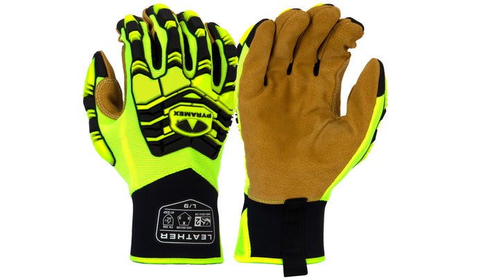 Gloves High Impact TPR Leather Palm Large (GL805HTL) Per 1