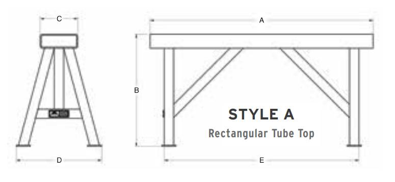 5,000# STYLE A MAT STAND 29" TALL 42" WIDE (16527)