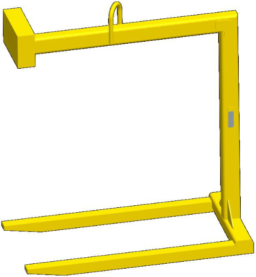 2,000# FIXED BALE PALLET LIFTER 48" FORK LENGTH (14631)