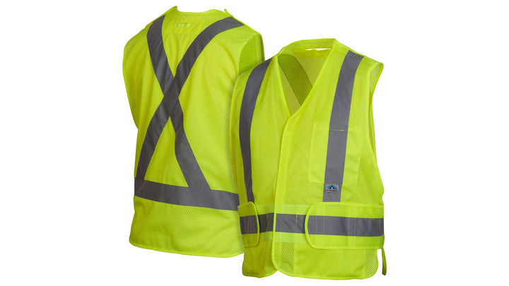Lime Hi-Vis Lime Vest with Reflective Tape - Size 2X Large (RCA2510X2) Per 1