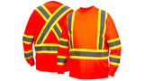 Orange Long sleeve moisture wicking t-shirt in orange - 2X large (RCLTS3120X2) Per 1