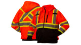 Orange Canadian premium zipper sweatshirt in orange - 5X large (RCSZH3320X5) Per 1