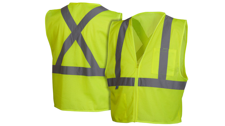 Lime Hi-Vis Lime Vest with Reflective Tape - Size 4X Large (RCZ2110X4) Per 1