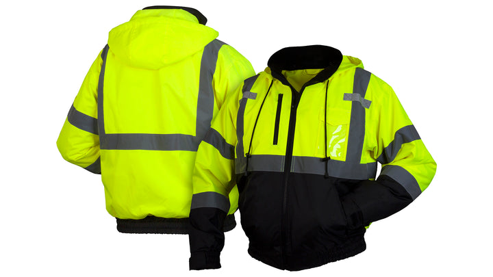 Lime Hi-Vis Lime Bomber Jacket - Size 5X Large (RJ3110X5) Per 1