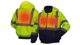 Lime Hi-Vis Lime Bomber Jacket - Heated - Size Extra Large (RJ3110HXL) Per 1
