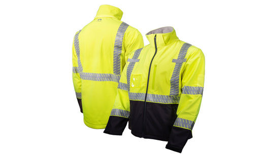 Lime Hi-Vis Lime Softshell Jacket - Size Medium (RJ4010M) Per 1
