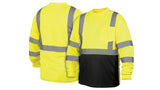 Lime/Black Hi-Vis Lime Long Sleeve - Black Bottom - Size Extra Large (RLTS3110BXL) Per 5