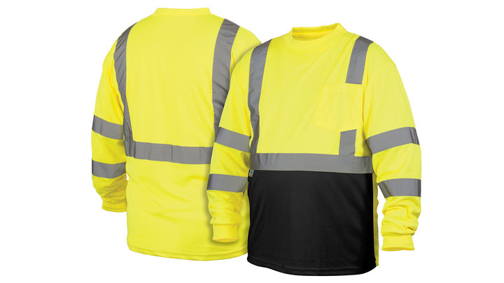 Lime/Black Hi-Vis Lime Long Sleeve - Black Bottom - Size 2X Large (RLTS3110BX2) Per 5