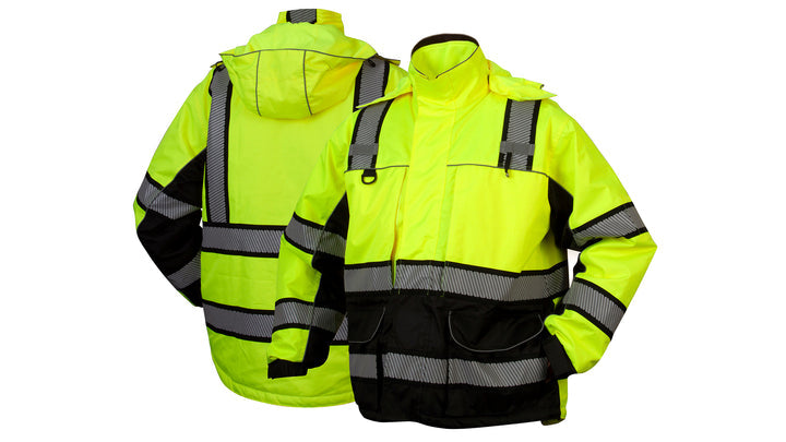 Lime Class 3 multi-layer parka in lime - extra large (RPB3610XL) Per 1