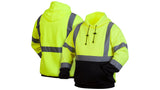 Lime/Black Hi-Vis Lime Pullover Sweatshirt with Black Bottom- Size 2X Large Tall (RSSH3210TX2) Per 1