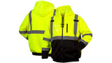 Lime Class 3 premium zipper sweatshirt in lime - 3X large (RSZH3310X3) Per 1