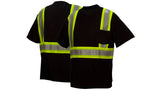 Black Broken Heat Sealed T-Shirt-Black- 3X Large (RTS2311X3) Per 5