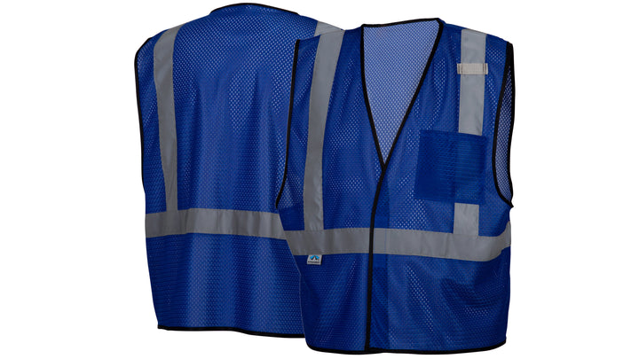 Blue R Blue Vest- Enhanced Visibility w/Reflect Small - Med (RV1265S-M) Per 5