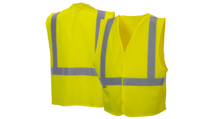 Lime Hi-Vis lime vest with plain bag - Size Large (RVHL2910L) Per 1