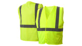 Lime All mesh hi-vis lime vest with plain bag - Size Large (RVHLM2910L) Per 1