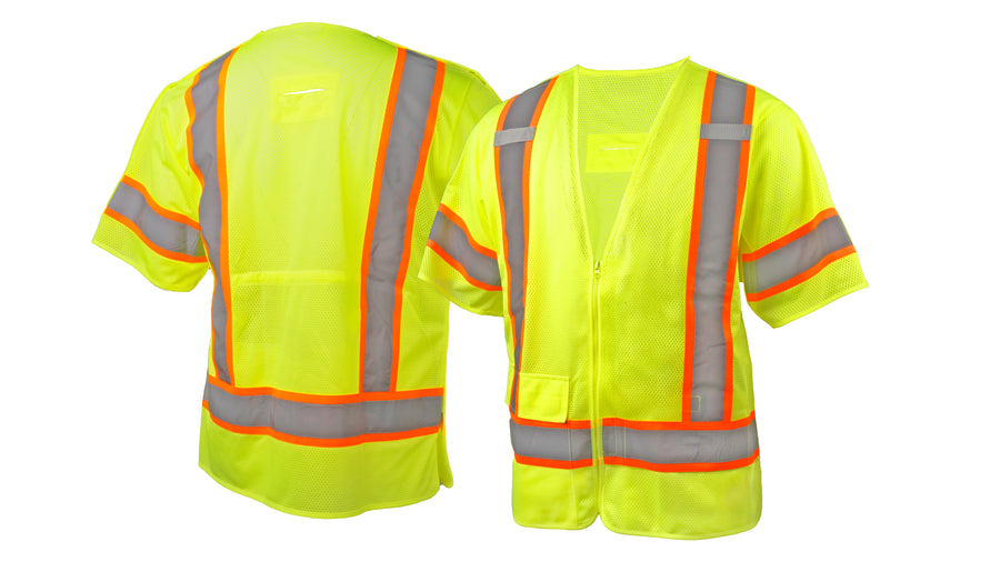 Lime Hi-Vis Lime with 5-pt Break Adjustable Waist w/ D-Ring - 4XL (RVZ3810BRX4) Per 1