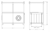2,000# RESCUE PERSONNEL BASKET 60" x 94" (25935)