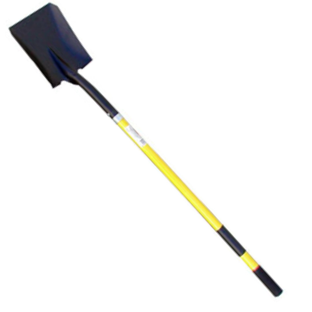 SQUARE POINT SHOVEL with FIBER GLASS HANDLE (33-SSF)