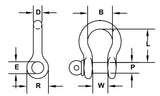 CM Bolt, Nut, & Cotter Alloy Anchor Shackle