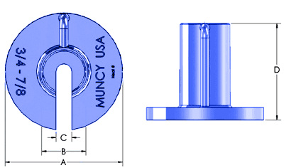 1-1/4 in Tea Cup Fitting (TC-40)
