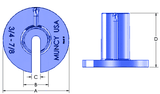 1-1/4 in Tea Cup Fitting (TC-40)