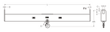 10,000# 10' TWIN HOIST LIFT BEAM WITH SWIVEL LATCH HOOK (16445)