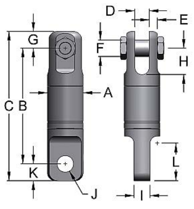 Miller Angular Contact Ball Bearing Swivel Model BB-112 Jaw to Eye WLL 0.75 tons