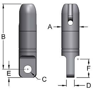 Miller Angular Contact Ball Bearing Swivel Model C-612 Thimble to Eye WLL 3 tons (C-612)