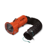 8" Axial Explosion-Proof (EX) Metal Blower w/ Canister & 15’ Statically Conductive Ducting, 49 lbs. (9514-05)