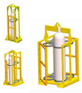 1,500# 4-TANK BOTTLE LIFTER WITH STRAPS AND LOCKING DOORS (17324)