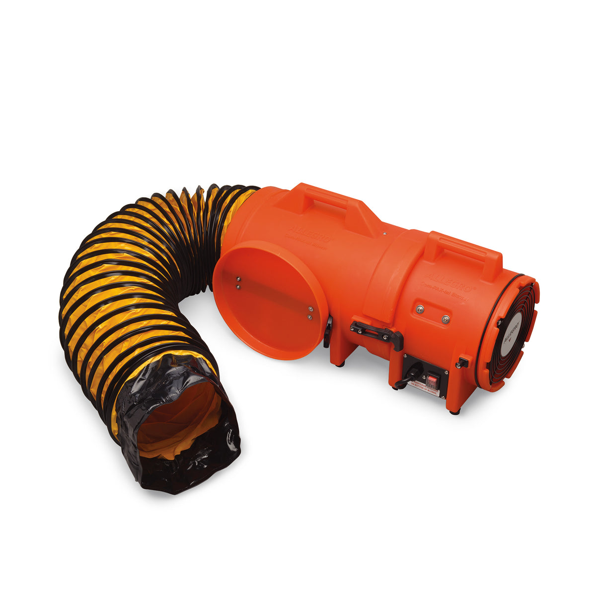 8" Axial AC Plastic Blower w/ Compact Canister & 25’ Ducting, 30 lbs. (220V AC/50 Hz). Does NOT meet CSA C22.2 No. 113 requirements. (9533-25E)