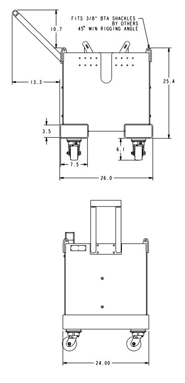 CHAIN BOX 1,000 LB WLL 24x22x20"  (25037)