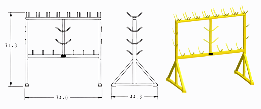 800# DOUBLE FRAME 72X74"  (23557)
