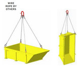 6,000# MATERIAL DUMP BASKET 48X120" NOT FOR PERSONNEL LIFTING (23669)