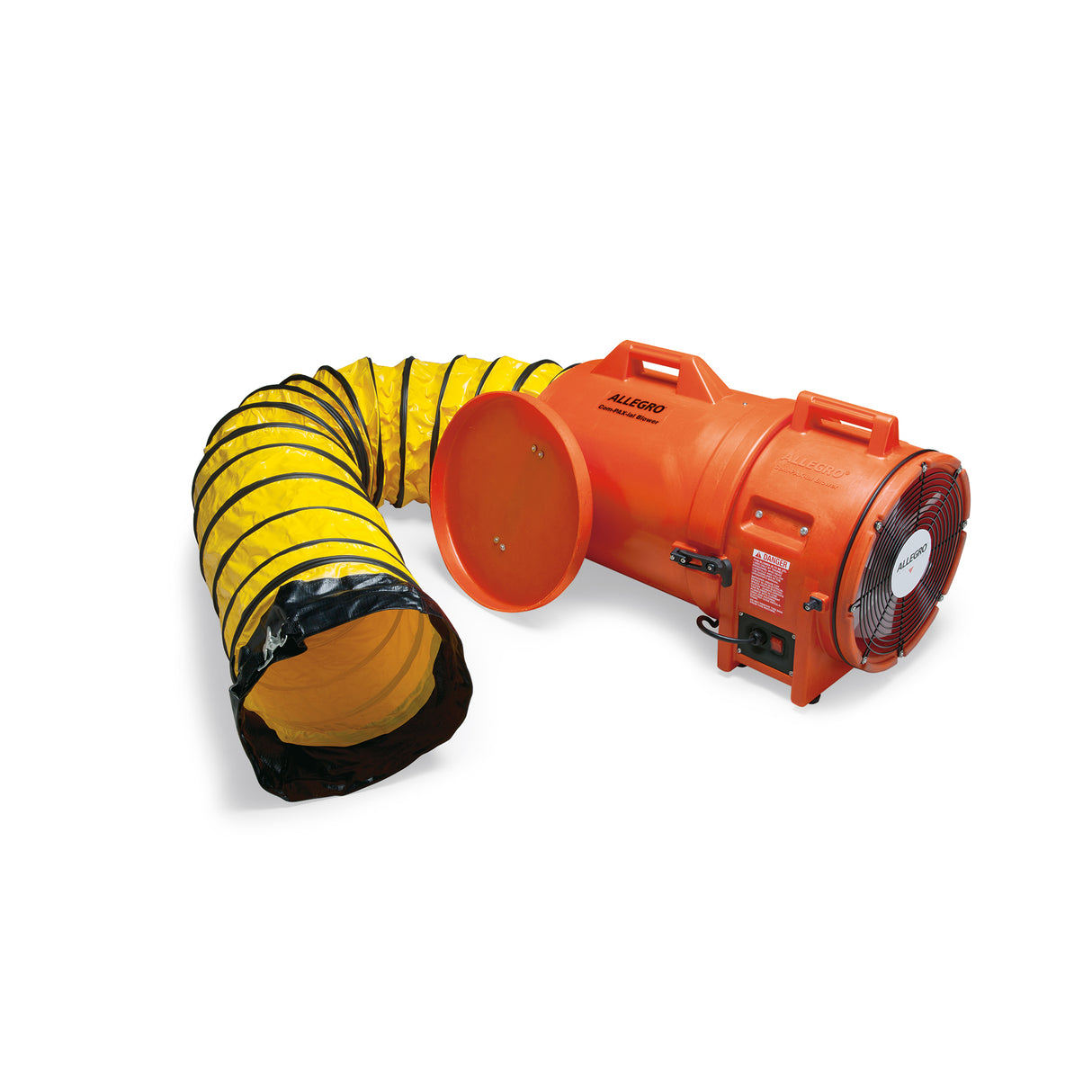 12" Axial AC Plastic Blower w/ Canister & 25' Ducting, 49 lbs. (9543-25)