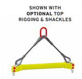 100,000 lbs 12' Fixed Spreader Beam Shackle Connections (20190)