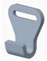 3/16" 400# ALLOY STEEL FLAT HOOK (17618)