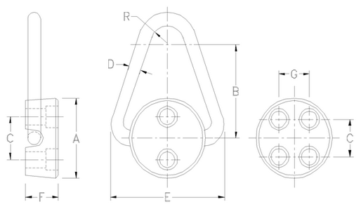 Forged Hoist Ring 12,000 lbs WLL (68090)