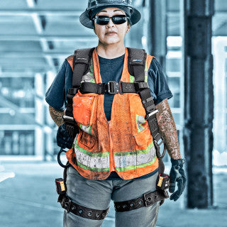 FT-One Fit™ 1D Standard Non-Belted Women's Full Body Harness, Tongue Buckle Leg Adjustments (8129)
