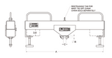 5,000# SGL HOOK FORKLIFT BEAM INSIDE HOOK MOUNT (16337)