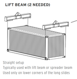 19,000# LEFT CONTAINER LIFT LUG BLUE (15375)
