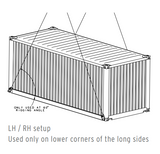 19,000# LEFT CONTAINER LIFT LUG BLUE (15375)