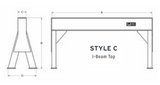 10,000# STYLE C MAT STAND 24" TALL 47.5" WIDE (16534)