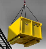 2,500# 48" DROP SIDE MATERIAL BASKET NOT FOR PERSONNEL LIFTING (12902)