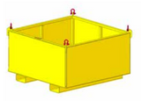2,500# 48" MATERIAL BASKET NOT FOR PERSONNEL LIFTING (11829)