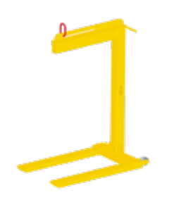 2,000# DUAL BALE PALLET LIFTER WITH WHEELS (14538)